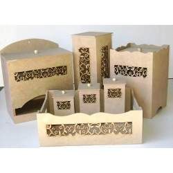 Kit Decoração Provençal MDF 7 Peças